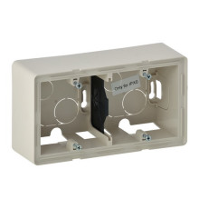 Коробка для накладного монтажа 2 поста, слоновая кость, Valena 754202 Legrand