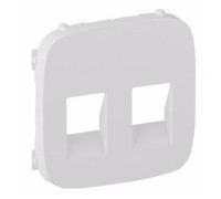 Лицевая панель розетки RJ11+RJ45, белый, Valena 755425 Legrand