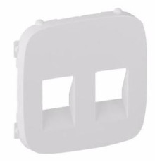 Лицевая панель розетки RJ11+RJ45, белый, Valena 755425 Legrand
