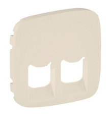 Лицевая панель розетки RJ11+RJ45, слоновая кость, Valena 755426 Legrand