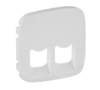 Лицевая панель розетки RJ11+RJ45, жемчуг, Valena 755429 Legrand
