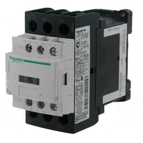 Контактор 9 A, катушка 220В AC, 3 полюса, LC1K0910M7 Schneider Electric