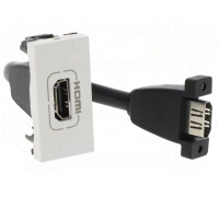 Розетка HDMI тип А, белый, 1 мод., 78778 Legrand Mosaic