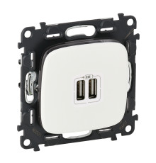 Розетка USB для зарядки двойная, белый, 754995 Legrand Valena ALLURE