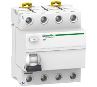 Трехфазное УЗО 25А 30мА, 4 полюса, тип АС, iID K Acti9 A9R50425 Schneider Electric