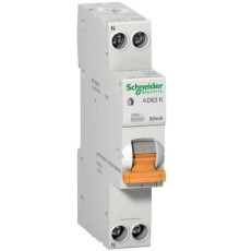 Одномодульный дифавтомат 20A 30мA, тип C, АД63 12523 Schneider Electric