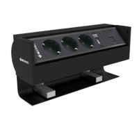 Накладной блок розеток с USB зарядкой и компьютерным разъемом RJ45 Prisma