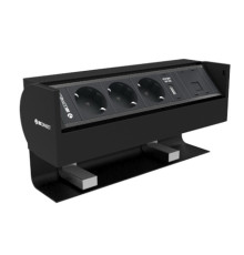 Накладной блок розеток с USB зарядкой и компьютерным разъемом RJ45 Prisma