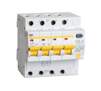 Диф.автомат 50А, 100мА, 4 полюса, АД12 IEK