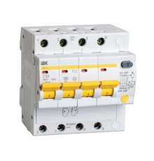 Диф.автомат 50А, 100мА, 4 полюса, АД12 IEK