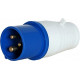 Силовая вилка 32А, 220В, 3 полюса, переносная, e.plug.pro.3.32