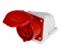 Силовая розетка 32А, 380В, 5 полюсов, стационарная, e.socket.pro.5.32