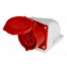 Силовая розетка 32А, 380В, 5 полюсов, стационарная, e.socket.pro.5.32