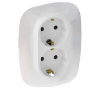 Розетка электрическая двойная со шторками, белый, Valena ALLURE 753726 Legrand