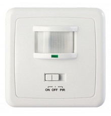 Датчик движения настенный скрытого монтажа, 160°, IP20, e.sensor.pir.01B.white