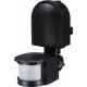 Датчик движения настенный, 180°, IP44, e.sensor.pir.10F.black