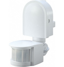 Датчик движения настенный, 180°, IP44, e.sensor.pir.10F.white