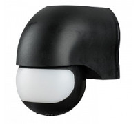 Датчик движения настенный, 180°, IP44, e.sensor.pir.12.black