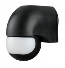 Датчик движения настенный, 180°, IP44, e.sensor.pir.12.black