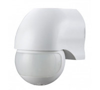 Датчик движения настенный, 180°, IP44, e.sensor.pir.12.white