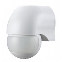Датчик движения настенный, 180°, IP44, e.sensor.pir.12.white