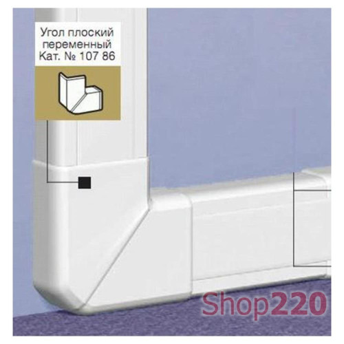 Угол 90 гр плоский для короба 105х50 DLP, 10786 Legrand