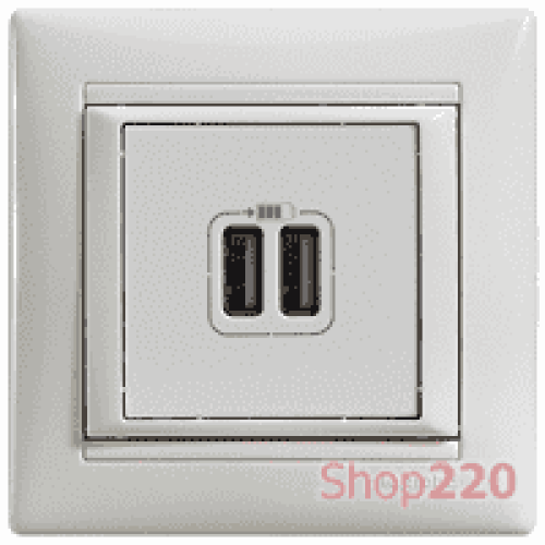 Розетка USB, белая, 770470 Legrand Valena