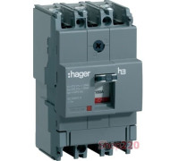 Автомат 100 А, 3 полюсный, HDA100L Hager