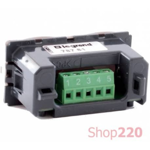 Розетка USB для передачи данных, белый, 78761 Legrand Mosaic