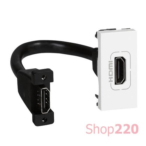 Розетка HDMI тип А, белый, 1 мод., 78778 Legrand Mosaic