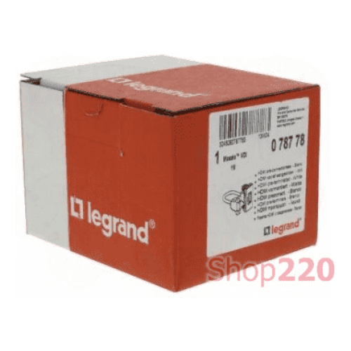 Розетка HDMI тип А, белый, 1 мод., 78778 Legrand Mosaic