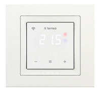 Wi-Fi терморегулятор сенсорный terneo sx, белый