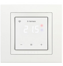 Wi-Fi терморегулятор сенсорный terneo sx, белый