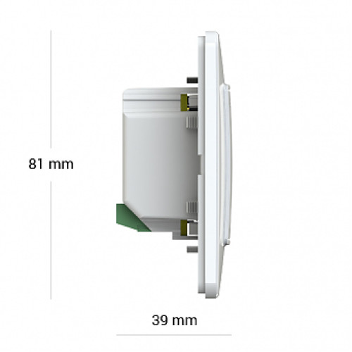 Wi-Fi терморегулятор сенсорный terneo sx, белый