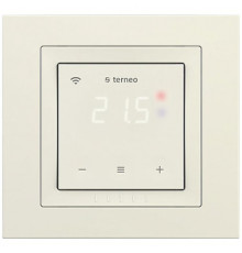 Wi-Fi терморегулятор сенсорный terneo sx, слоновая кость