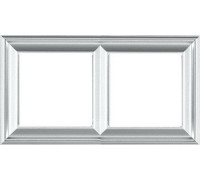 Рамка 2 поста, белый, JUNG Eco Profi Design EPD482WW