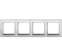 Рамка 4 поста, белый, JUNG Eco Profi Design EPD484WW