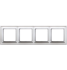 Рамка 4 поста, белый, JUNG Eco Profi Design EPD484WW