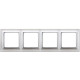 Рамка 4 поста, белый, JUNG Eco Profi Design EPD484WW