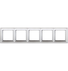 Рамка 5 постов, белый, JUNG Eco Profi Design EPD485WW