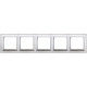 Рамка 5 постов, белый, JUNG Eco Profi Design EPD485WW
