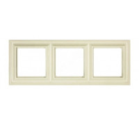 Рамка 3 поста, слоновая кость, JUNG Eco Profi Design EPD483