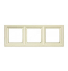 Рамка 3 поста, слоновая кость, JUNG Eco Profi Design EPD483