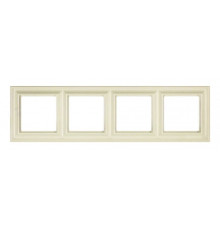 Рамка 4 поста, слоновая кость, JUNG Eco Profi Design EPD484