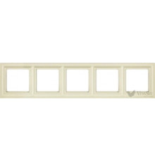 Рамка 5 постов, слоновая кость, JUNG Eco Profi Design EPD485