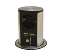 Выдвижной блок розеток Bachmann Elevator 220В + 2xUSB