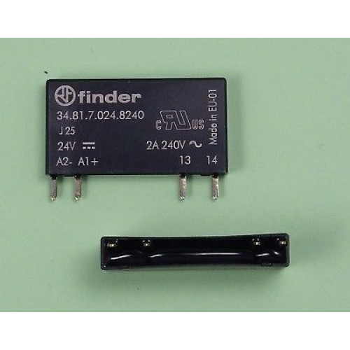 Твердотельное реле SSR, 2A-240В AC; 24В DC чвх, ультратонкое 348170248240 Finder