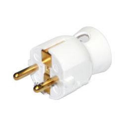 Вилка 16 А с заземляющим контактом, белый, 50188 Legrand