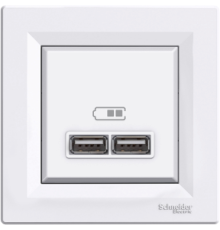 USB розетка, белый, EPH2700221 Schneider Electric Asfora