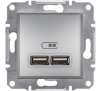 USB розетка, алюминий, EPH2700261 Schneider Electric Asfora